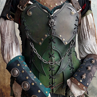 Customizing leather armour